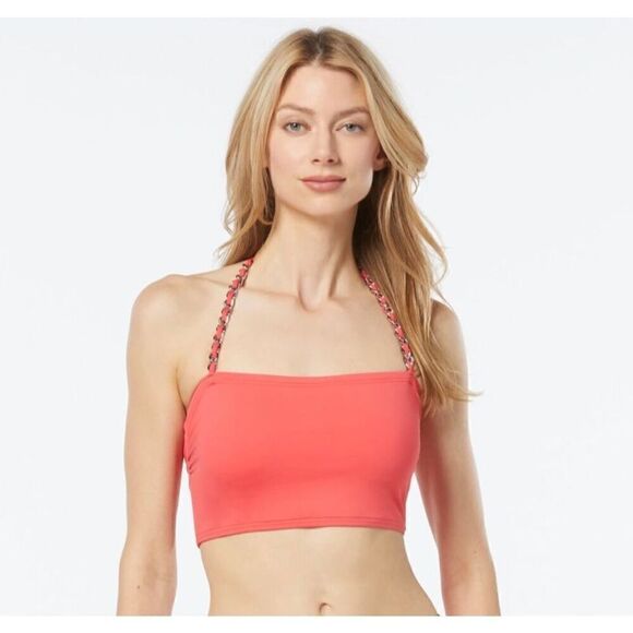 Michael Kors Halter Crop Bikini Top - Solids - Picture 1 of 7
